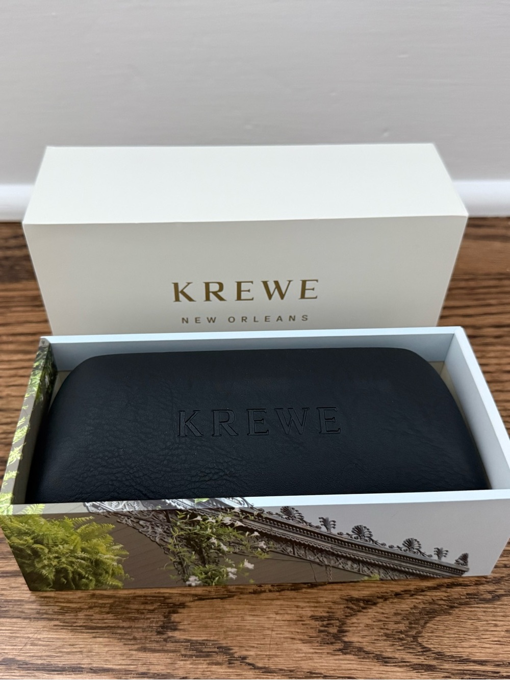 Krewe New Orleans Green Square Sunglasses - Picture 3 of 4